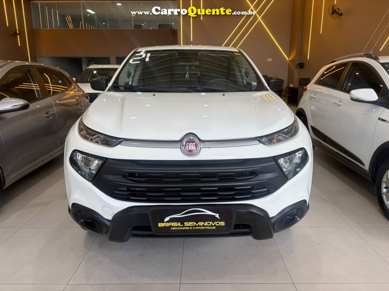 FIAT   TORO ENDURANCE 1.8 16V FLEX AUT.   BRANCO 2021 1.8 FLEX - Loja