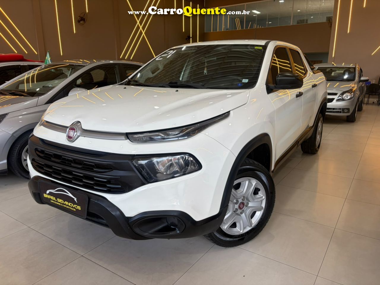FIAT   TORO ENDURANCE 1.8 16V FLEX AUT.   BRANCO 2021 1.8 FLEX - Loja