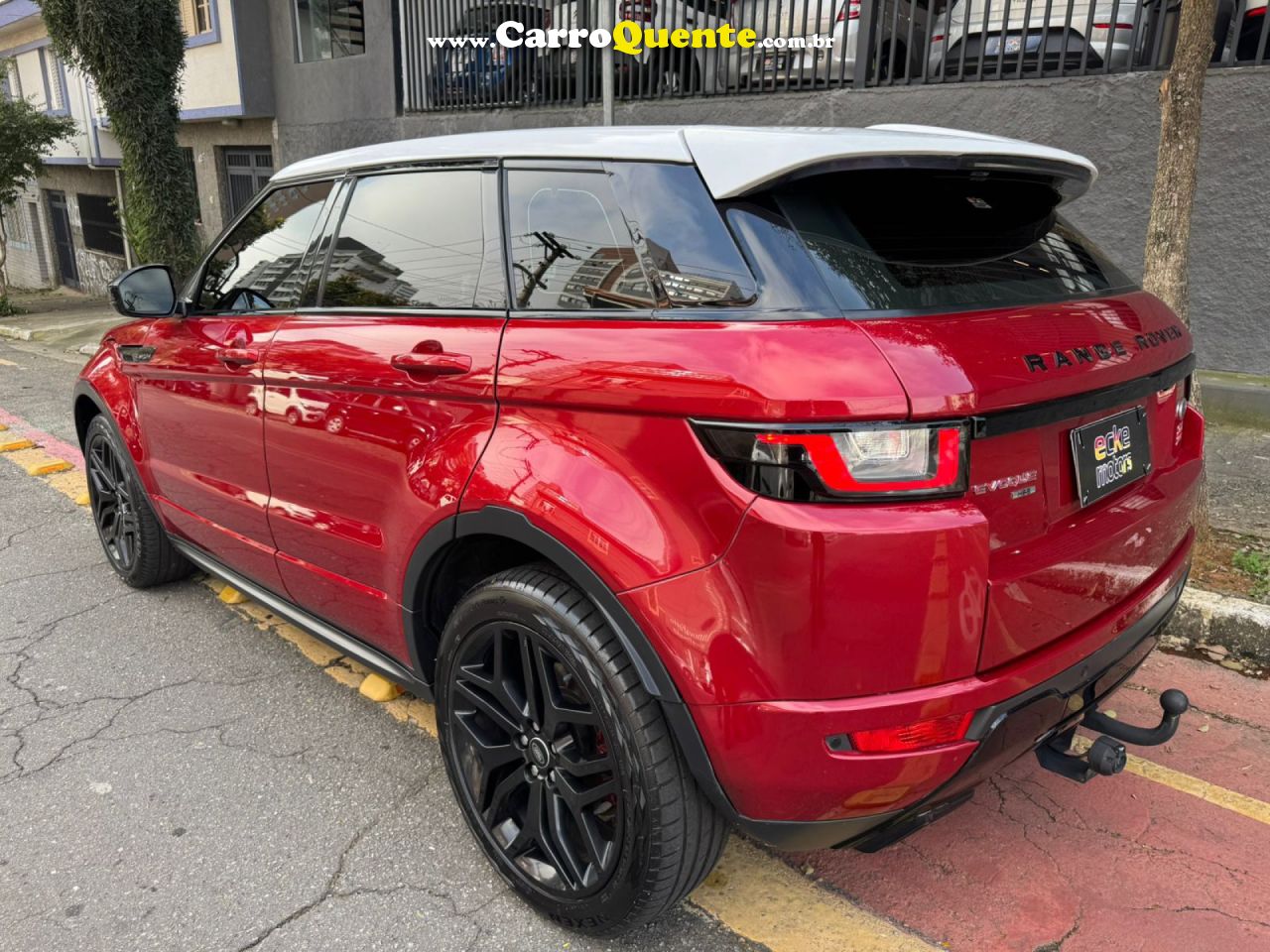 LAND ROVER   RANGE R.EVOQUE SI4 HSE DYN. 2.0FLEX AUT   VERMELHO 2018 2.0 GASOLINA - Loja