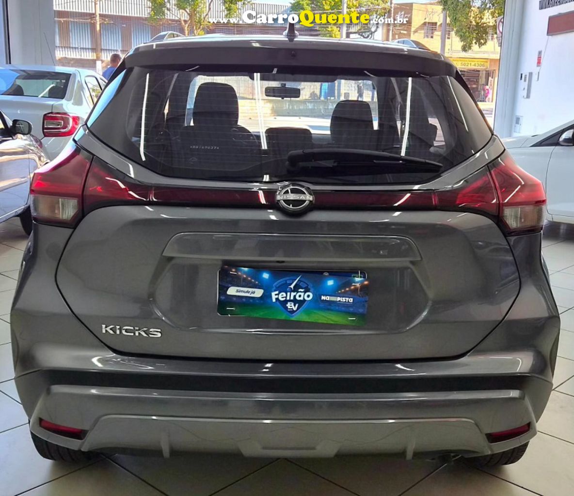 NISSAN   KICKS SENSE CVT   CINZA 2024 1.5 FLEX - Loja