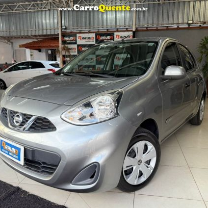 NISSAN   MARCH S 1.0 12V FLEX 5P   CINZA 2015 1.0 FLEX