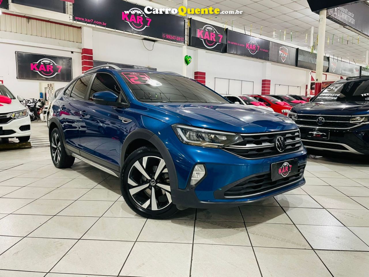 VOLKSWAGEN   NIVUS HIGHLINE 1.0 200 TSI FLEX AUT.   AZUL 2023 1.0 FLEX - Loja
