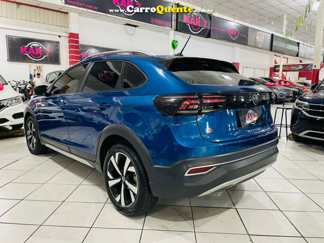 VOLKSWAGEN   NIVUS HIGHLINE 1.0 200 TSI FLEX AUT.   AZUL 2023 1.0 FLEX - Loja