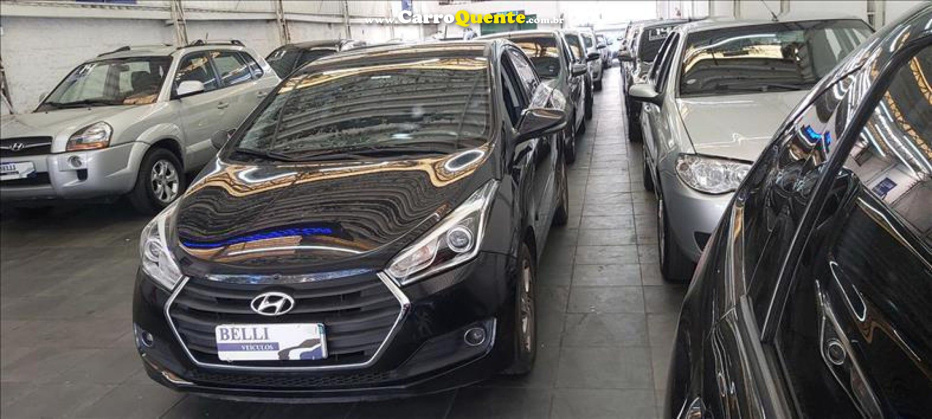 HYUNDAI   HB20 PREMIUM 1.6 FLEX 16V AUT.   PRETO 2016 1.6 FLEX - Loja