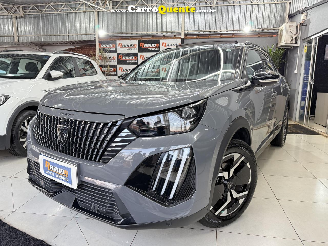 PEUGEOT   2008 GT T200 1.0 AUT   CINZA 2025 1.0 FLEX - Loja