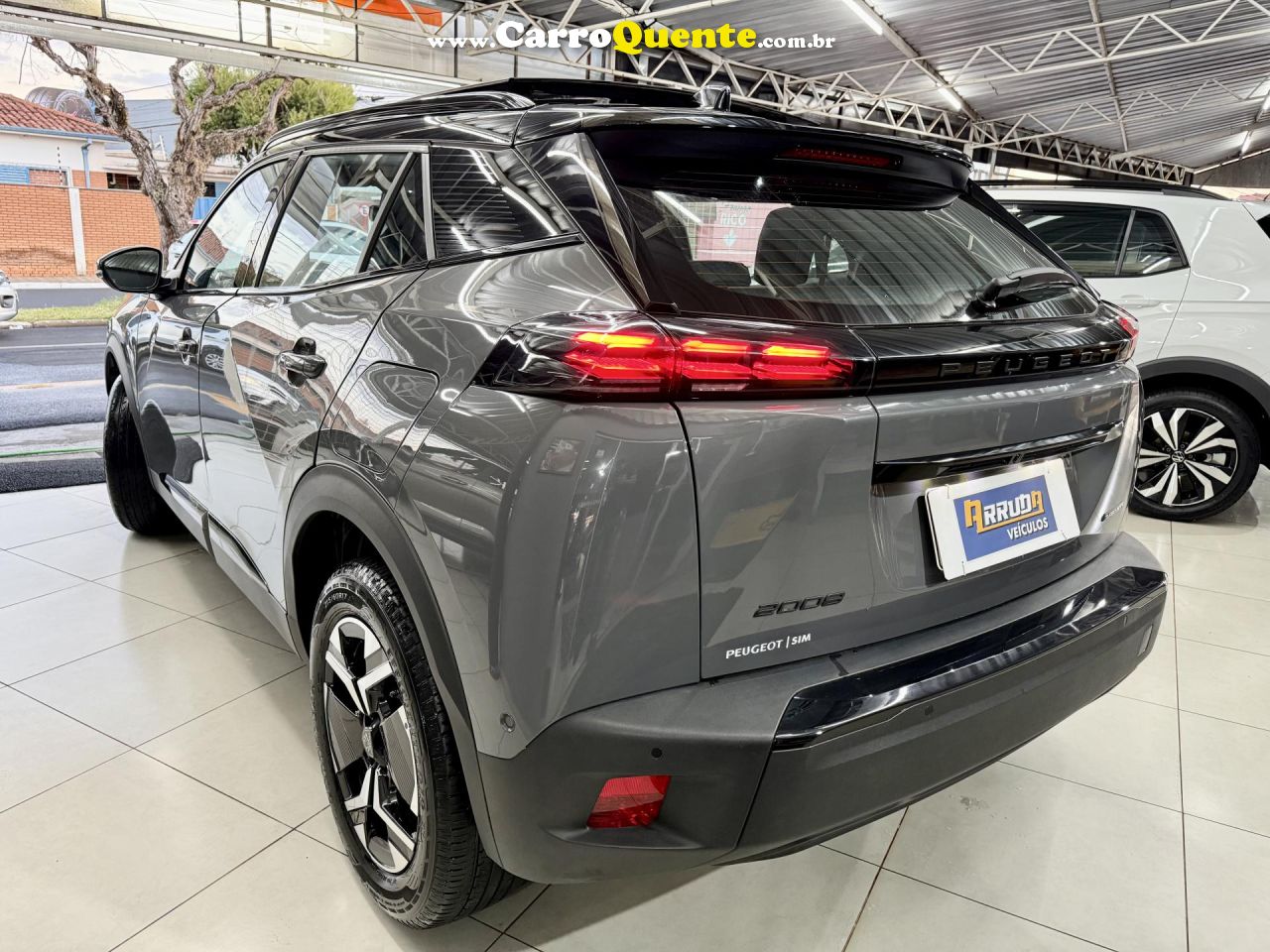 PEUGEOT   2008 GT T200 1.0 AUT   CINZA 2025 1.0 FLEX - Loja