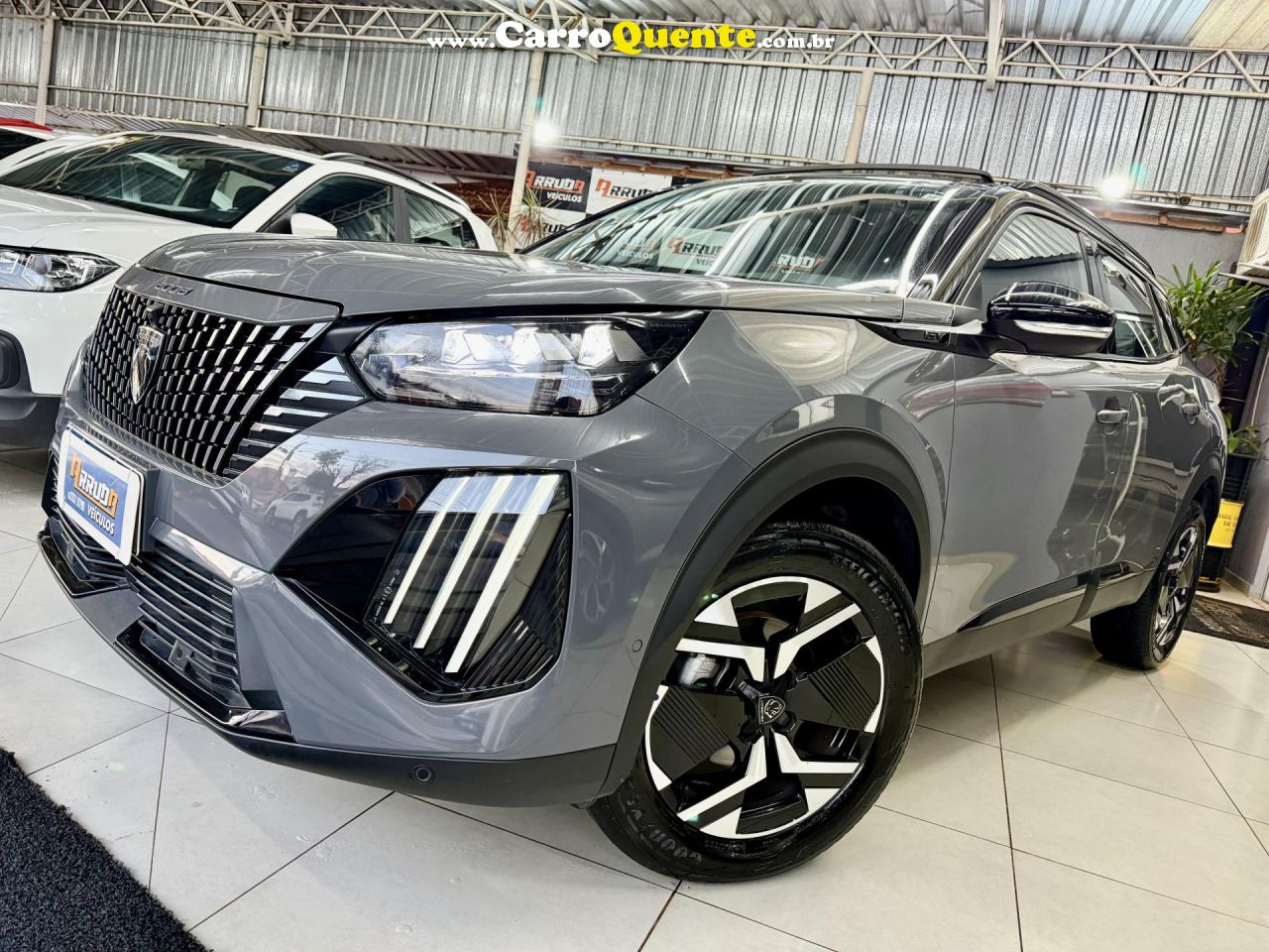 PEUGEOT   2008 GT T200 1.0 AUT   CINZA 2025 1.0 FLEX - Loja