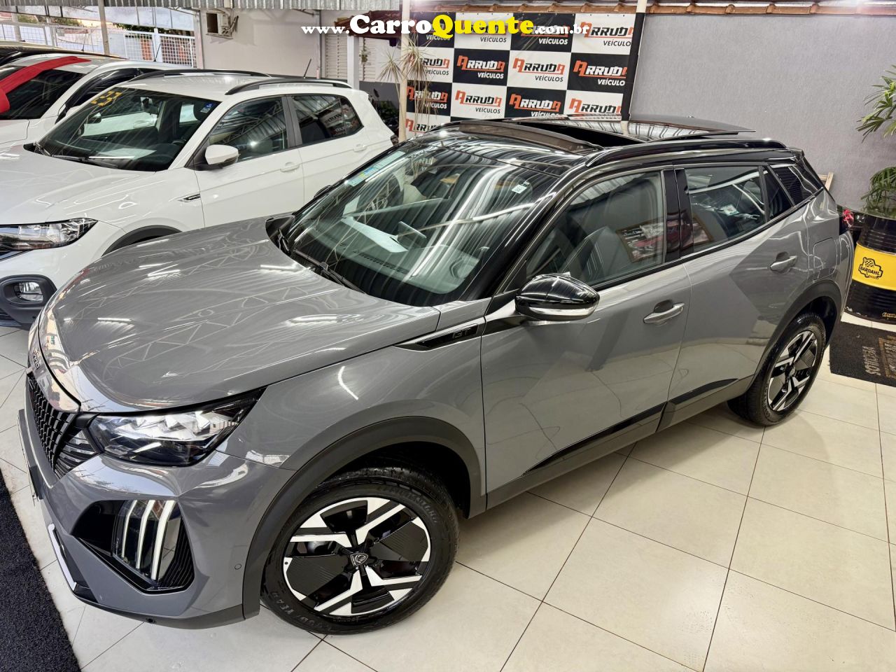 PEUGEOT   2008 GT T200 1.0 AUT   CINZA 2025 1.0 FLEX - Loja