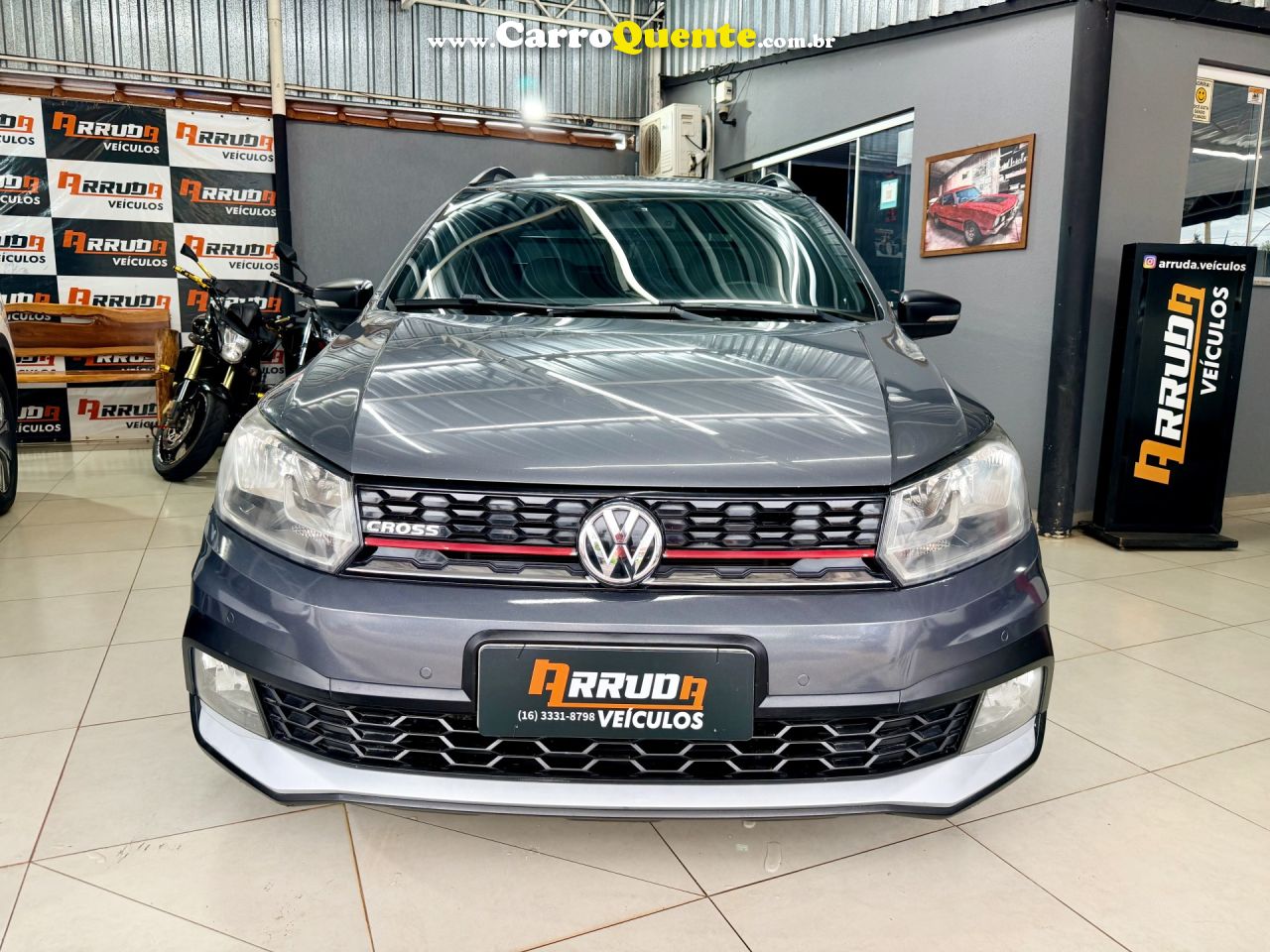 VOLKSWAGEN   SAVEIRO CROSS 1.6 T. FLEX 16V CE   CINZA 2017 1.6 FLEX - Loja