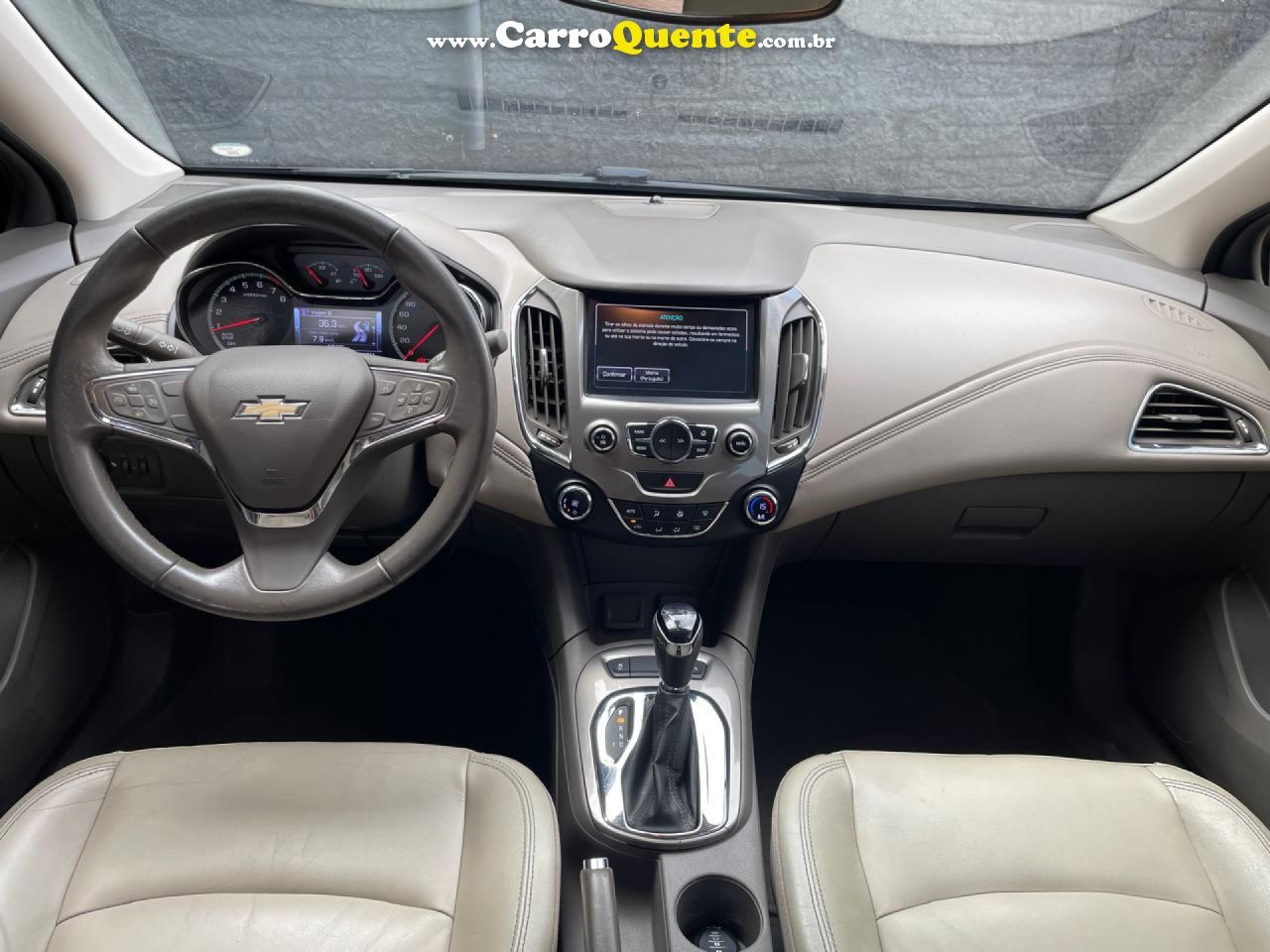 CHEVROLET   CRUZE LTZ 1.4 16V TURBO FLEX 4P AUT.   VERMELHO 2018 1.4 FLEX - Loja
