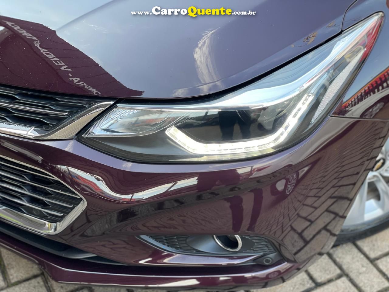 CHEVROLET   CRUZE LTZ 1.4 16V TURBO FLEX 4P AUT.   VERMELHO 2018 1.4 FLEX - Loja