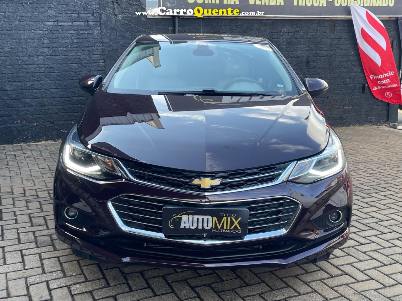CHEVROLET   CRUZE LTZ 1.4 16V TURBO FLEX 4P AUT.   VERMELHO 2018 1.4 FLEX - Loja