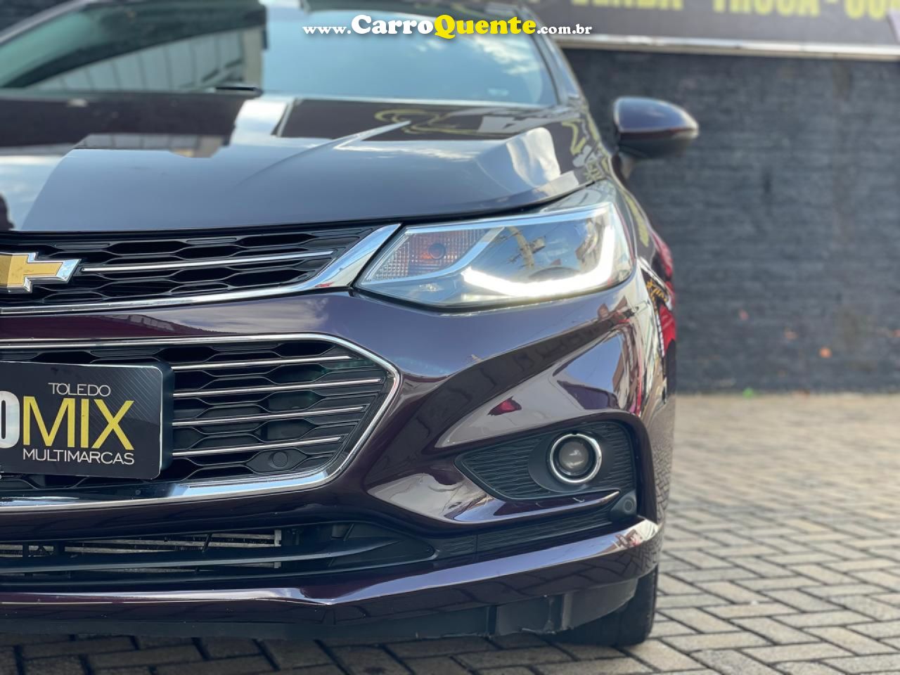 CHEVROLET   CRUZE LTZ 1.4 16V TURBO FLEX 4P AUT.   VERMELHO 2018 1.4 FLEX - Loja