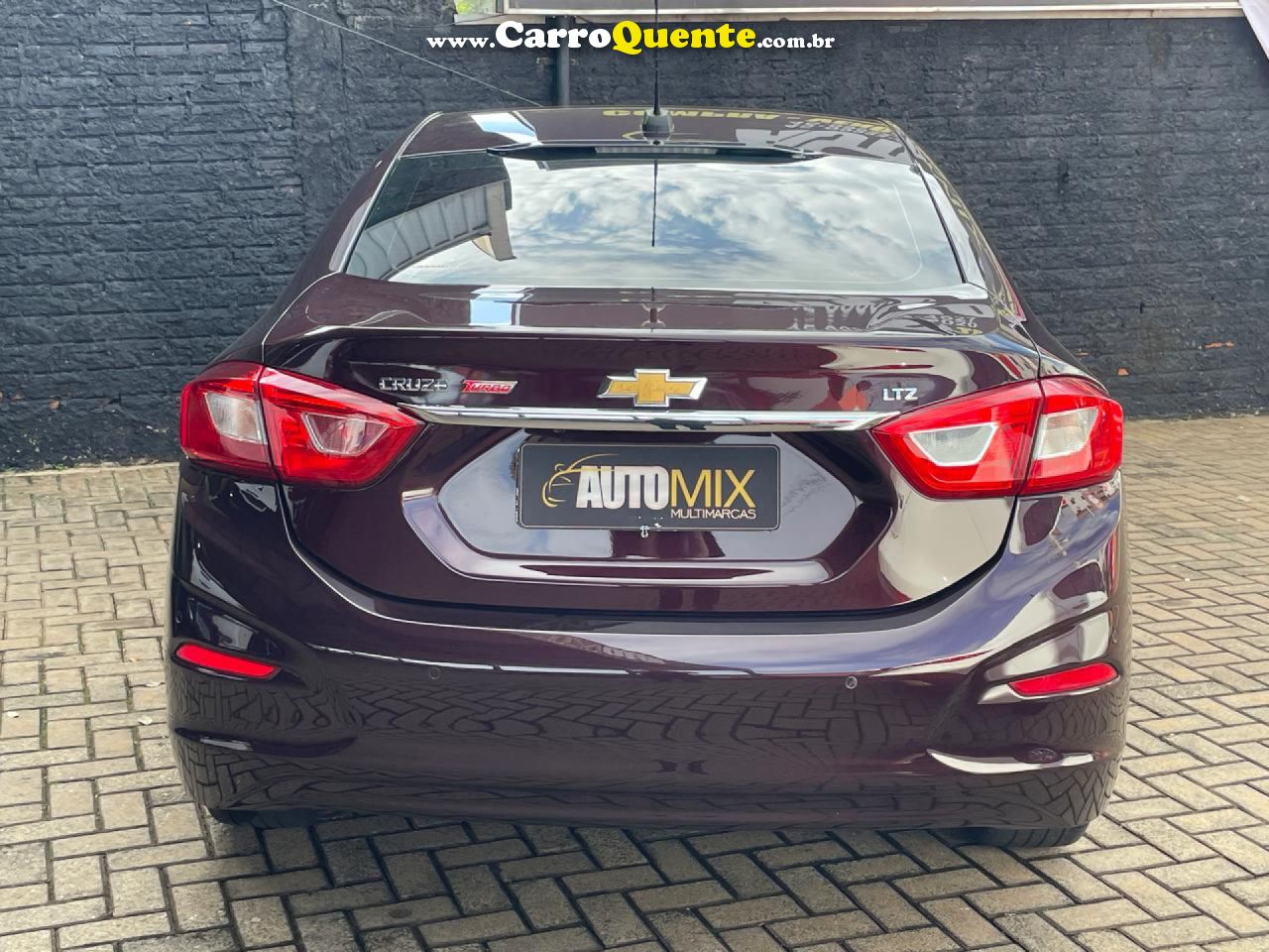 CHEVROLET   CRUZE LTZ 1.4 16V TURBO FLEX 4P AUT.   VERMELHO 2018 1.4 FLEX - Loja