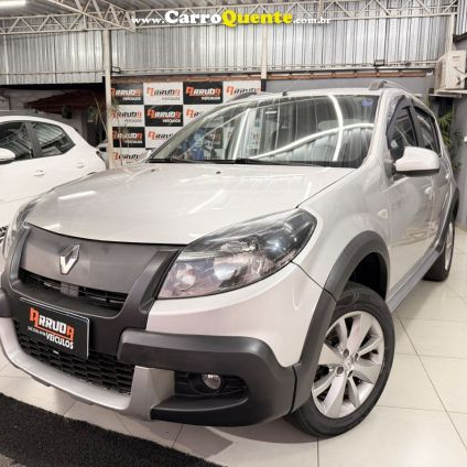 RENAULT   SANDERO STEPWAY HI-FLEX 1.6 16V 5P   PRATA 2013 1.6 FLEX