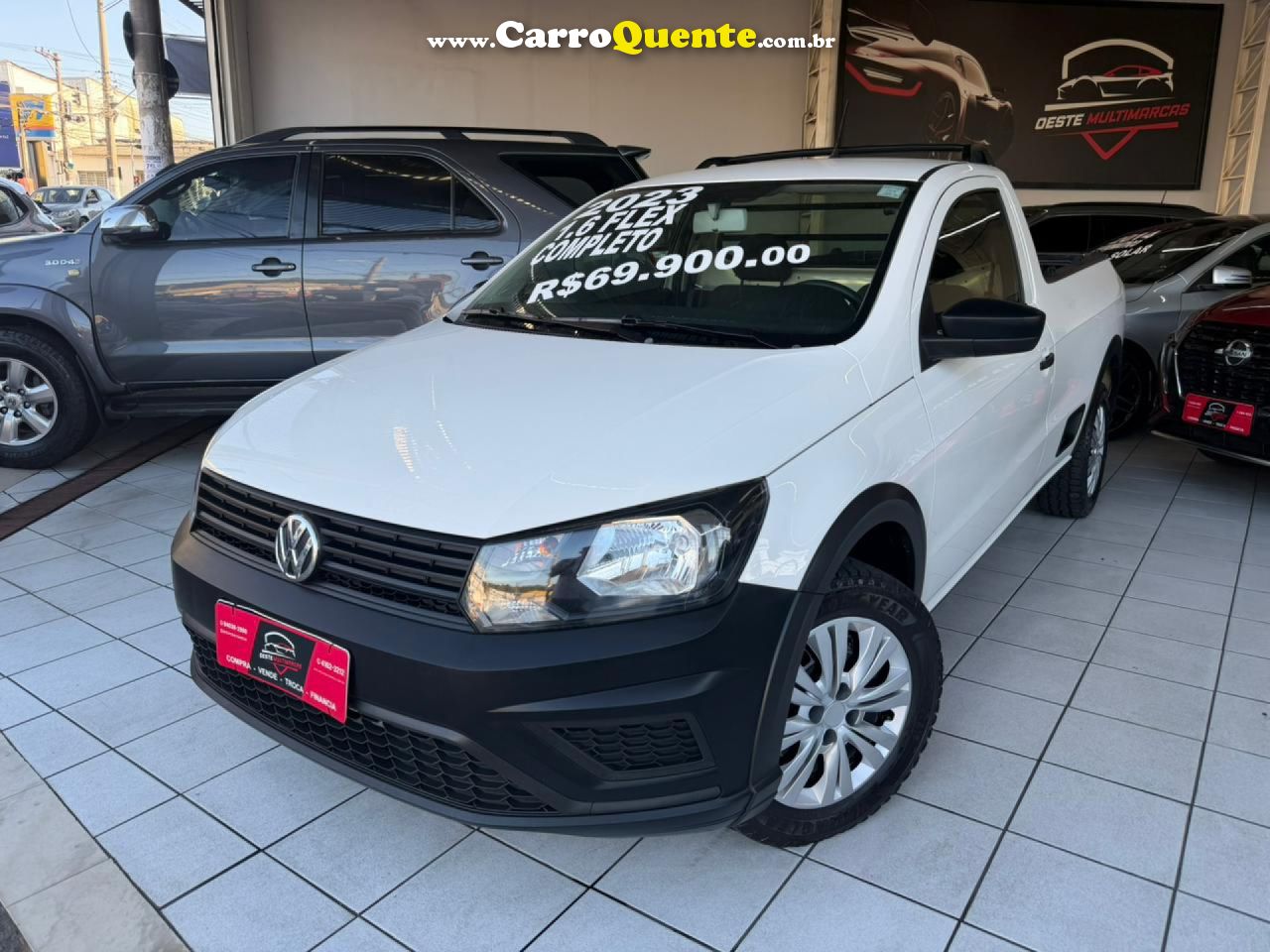 VOLKSWAGEN   SAVEIRO 1.6 MI 1.6 MI TOTAL FLEX 8V   BRANCO 2023 1.6 FLEX - Loja