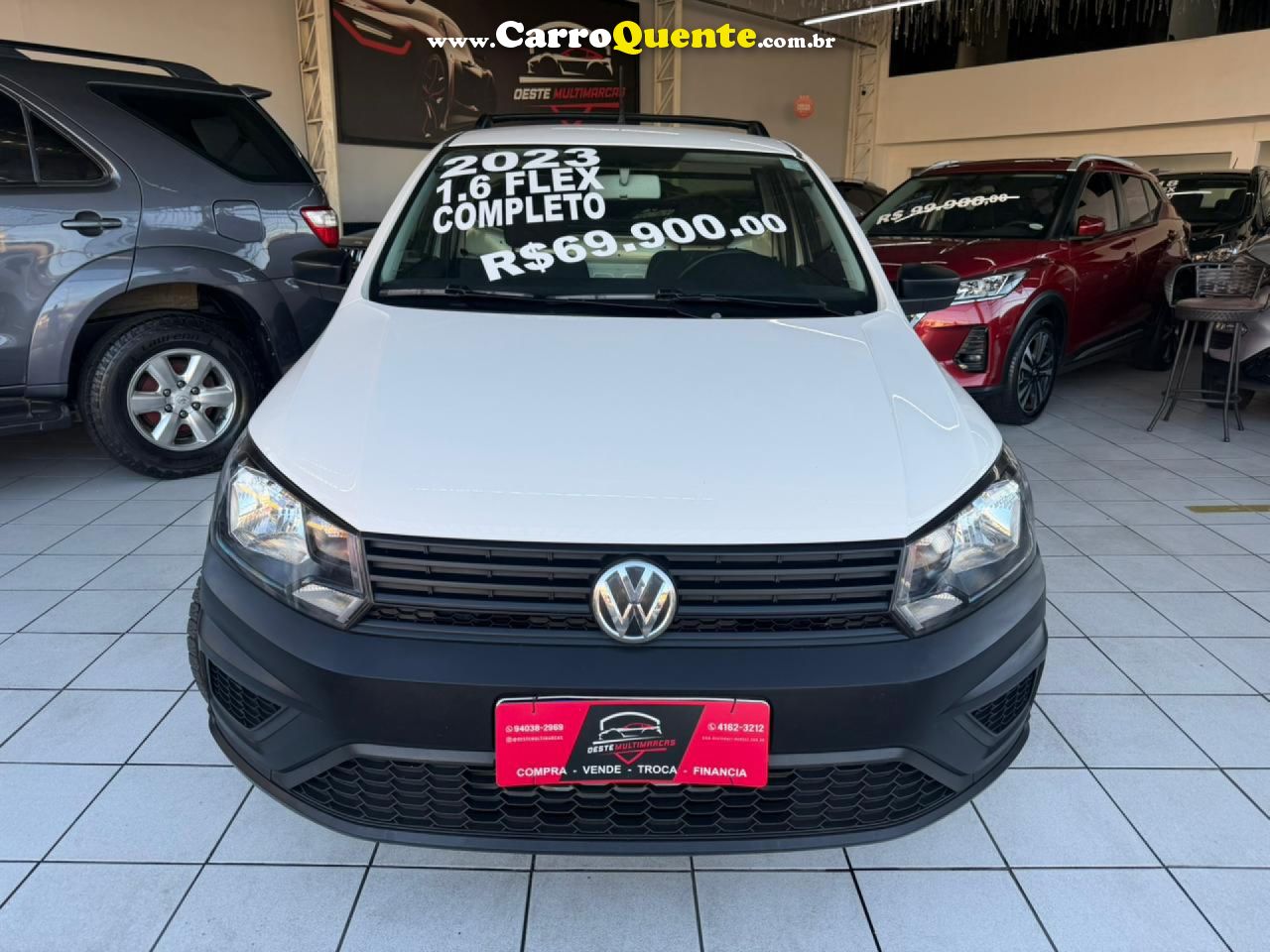 VOLKSWAGEN   SAVEIRO 1.6 MI 1.6 MI TOTAL FLEX 8V   BRANCO 2023 1.6 FLEX - Loja