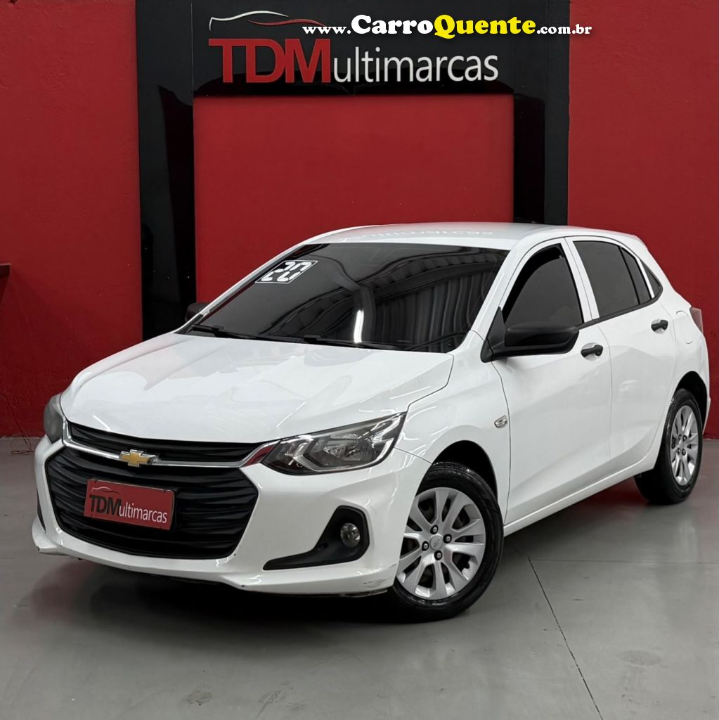 CHEVROLET   ONIX HATCH PREM. 1.0 12V TB FLEX 5P AUT.   BRANCO 2020 1.0 FLEX - Loja