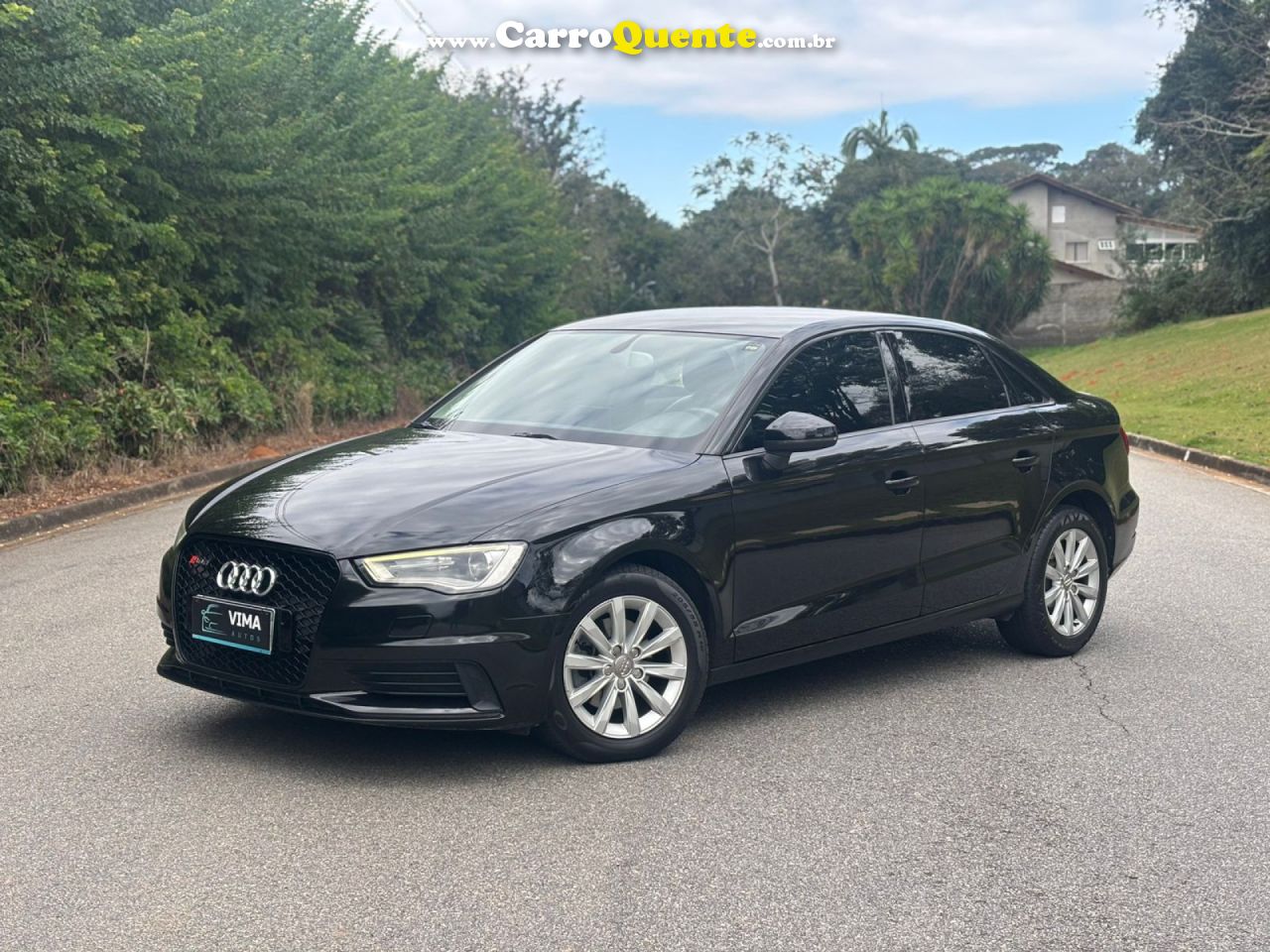 AUDI   A3 SEDAN 1.4 ATTRA. 16V TB FSI S-TRONIC   PRETO 2014 1.4 GASOLINA - Loja