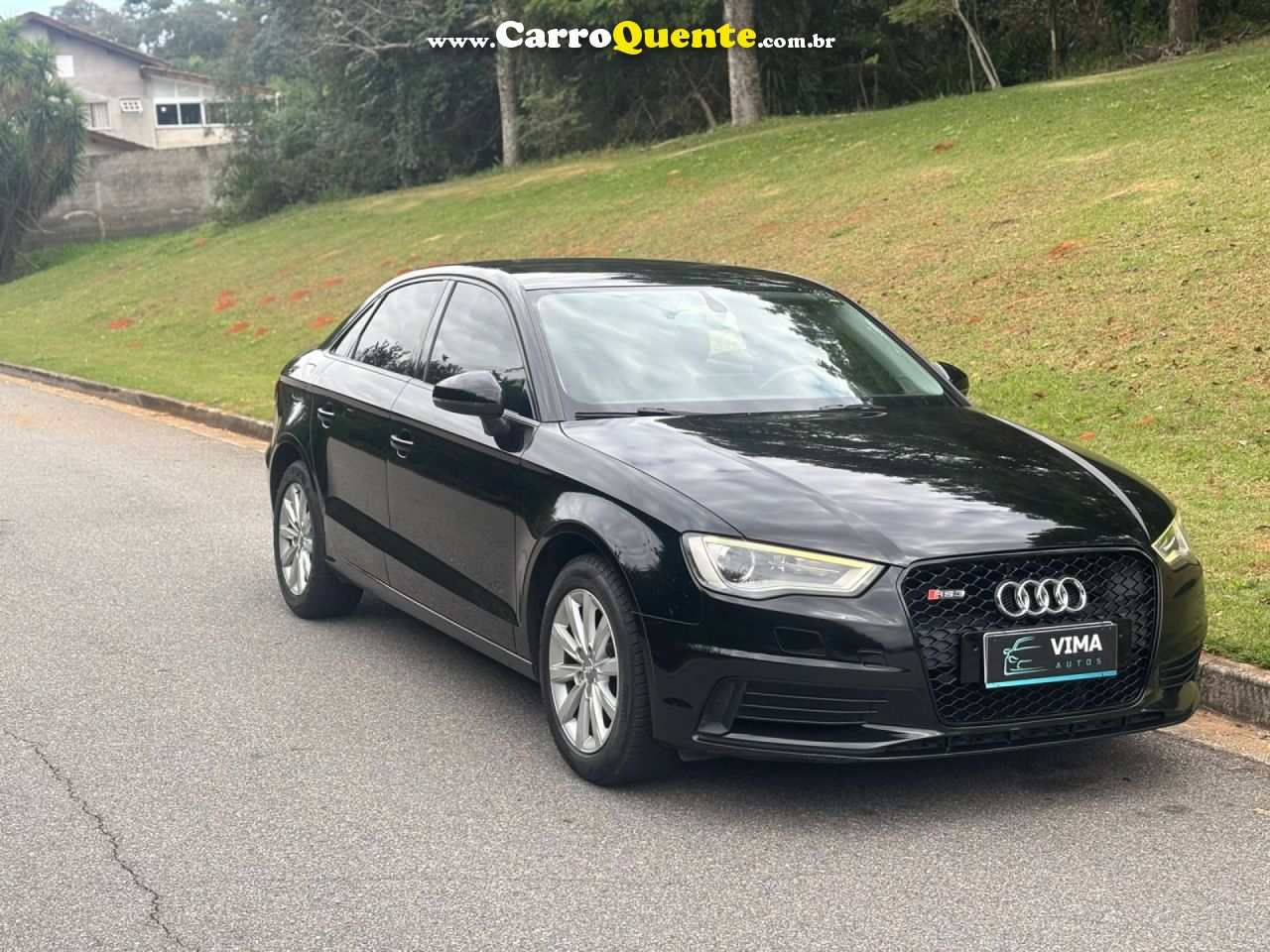 AUDI   A3 SEDAN 1.4 ATTRA. 16V TB FSI S-TRONIC   PRETO 2014 1.4 GASOLINA - Loja