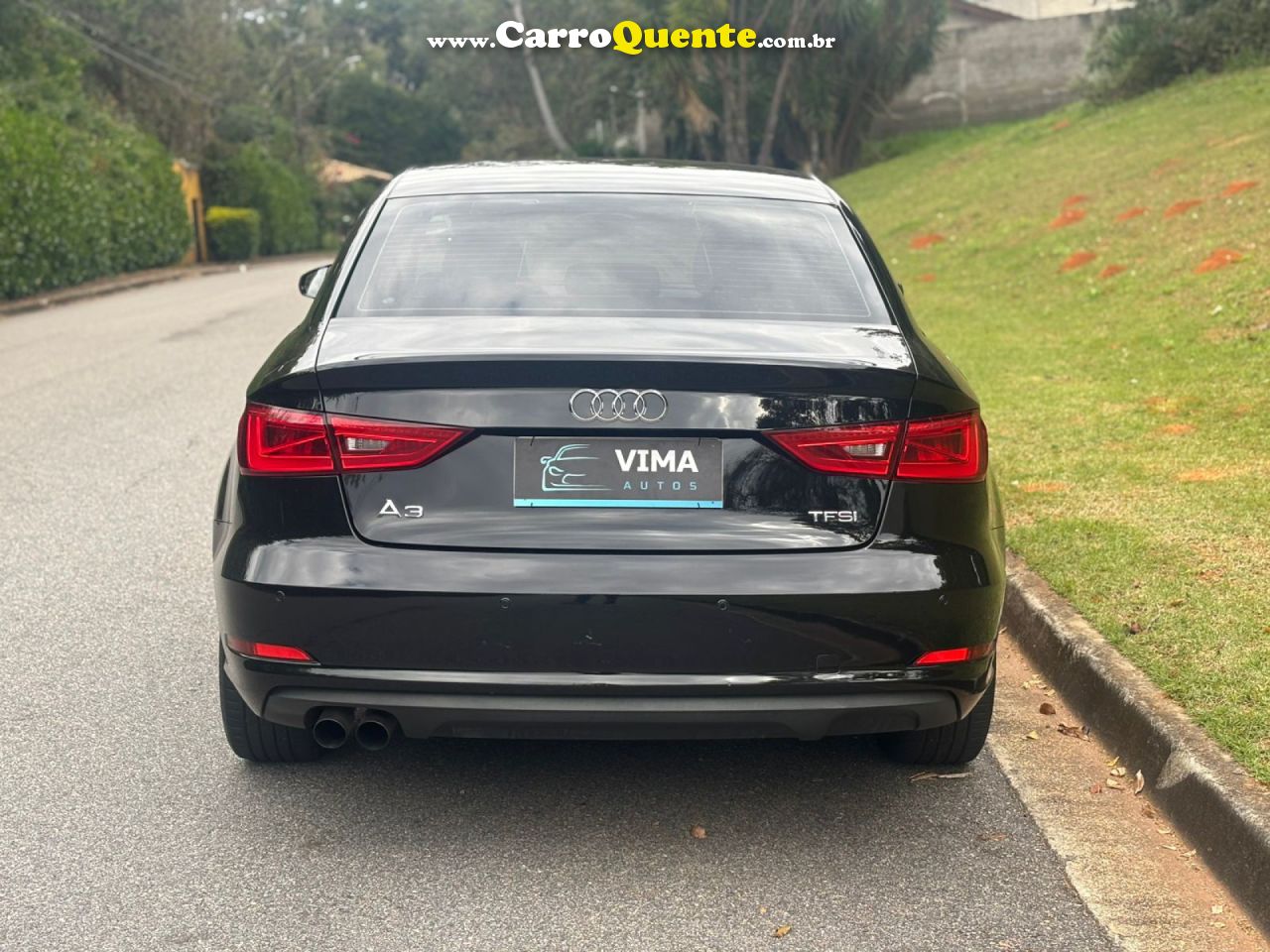 AUDI   A3 SEDAN 1.4 ATTRA. 16V TB FSI S-TRONIC   PRETO 2014 1.4 GASOLINA - Loja