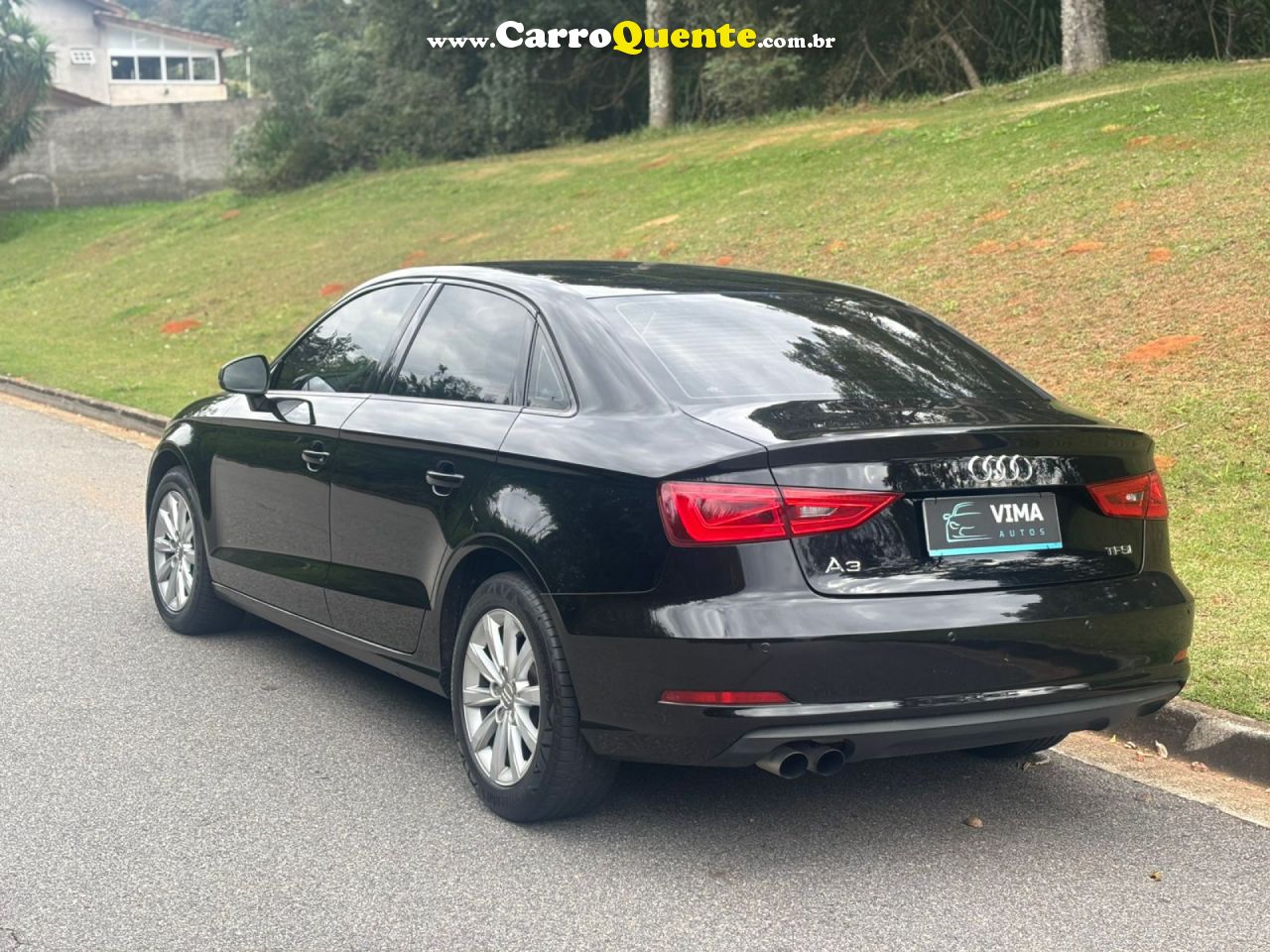 AUDI   A3 SEDAN 1.4 ATTRA. 16V TB FSI S-TRONIC   PRETO 2014 1.4 GASOLINA - Loja