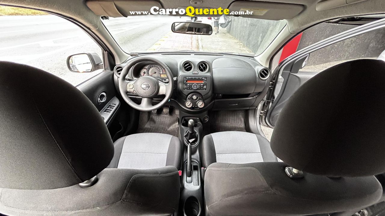 NISSAN   MARCH SV 1.6 16V FLEX FUEL   CINZA 2014 1.6 FLEX - Loja