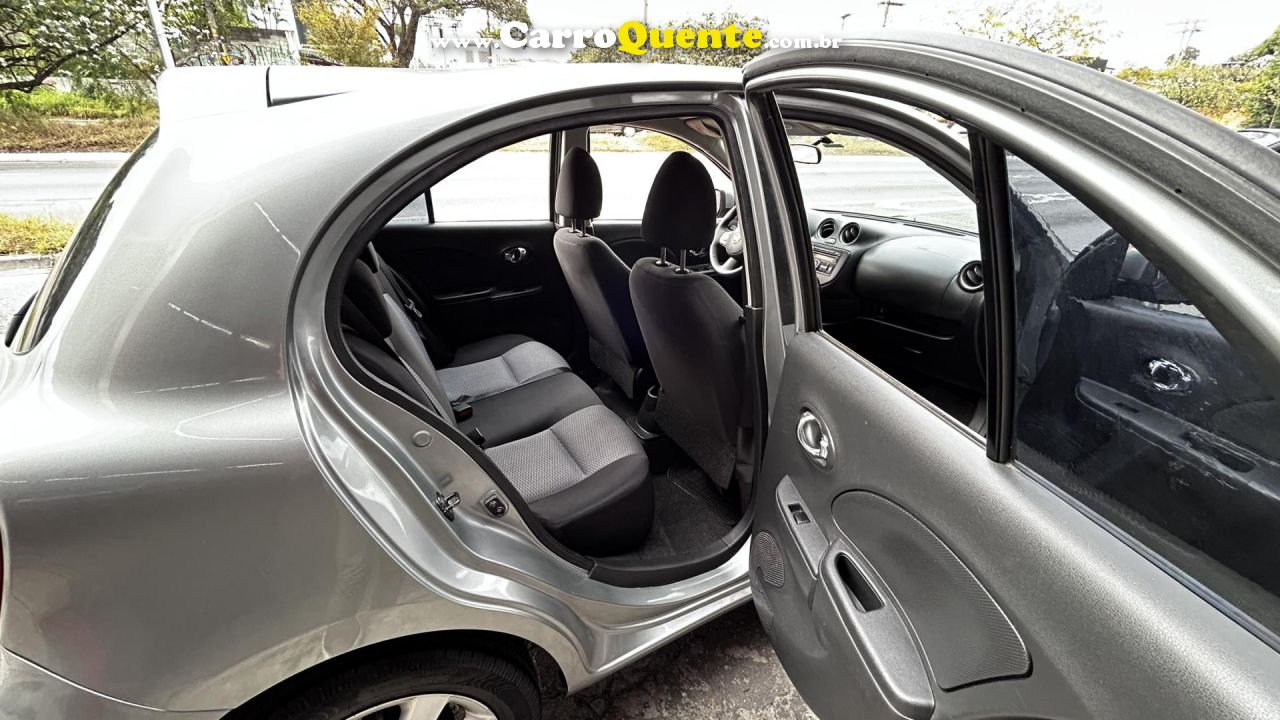 NISSAN   MARCH SV 1.6 16V FLEX FUEL   CINZA 2014 1.6 FLEX - Loja