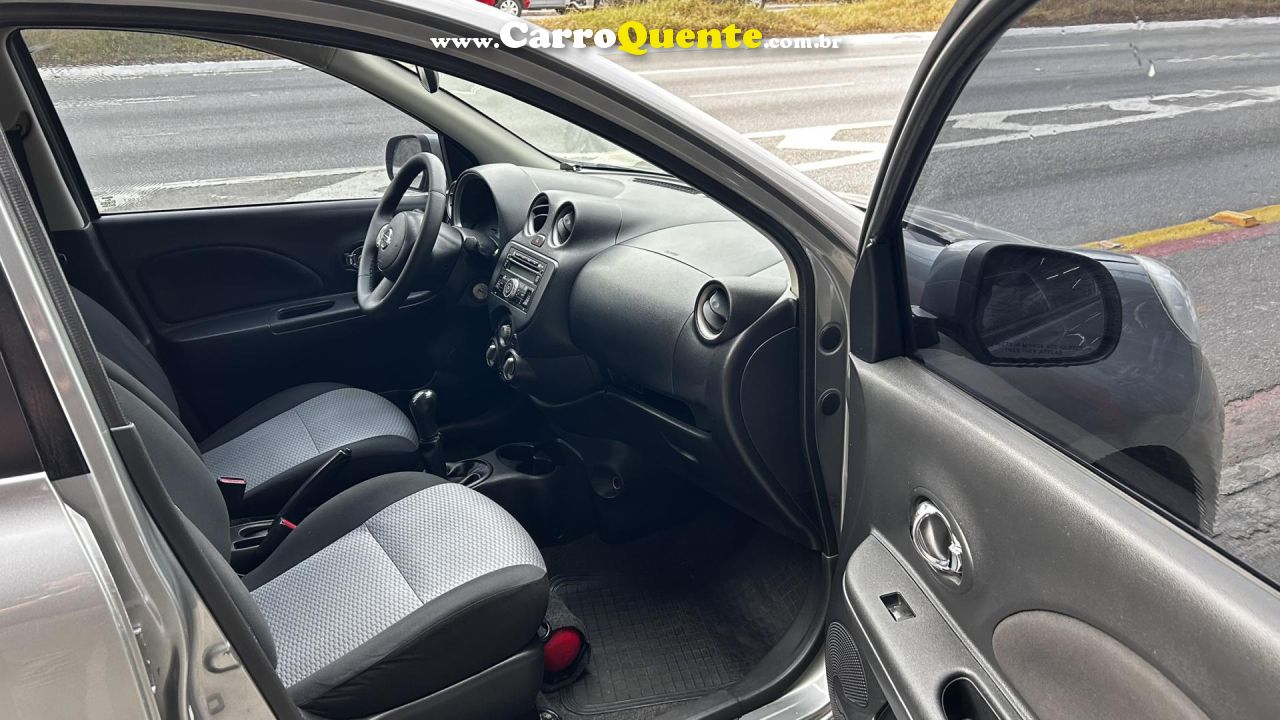 NISSAN   MARCH SV 1.6 16V FLEX FUEL   CINZA 2014 1.6 FLEX - Loja