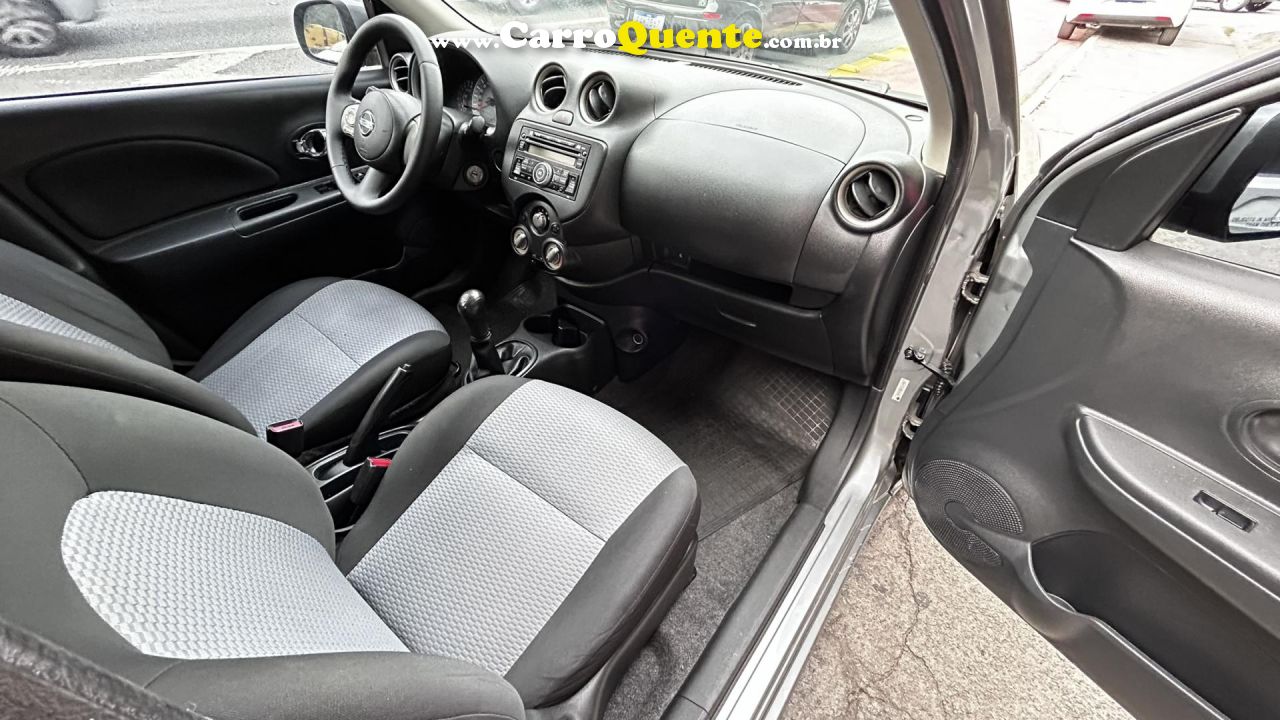 NISSAN   MARCH SV 1.6 16V FLEX FUEL   CINZA 2014 1.6 FLEX - Loja
