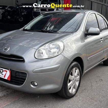 NISSAN   MARCH SV 1.6 16V FLEX FUEL   CINZA 2014 1.6 FLEX