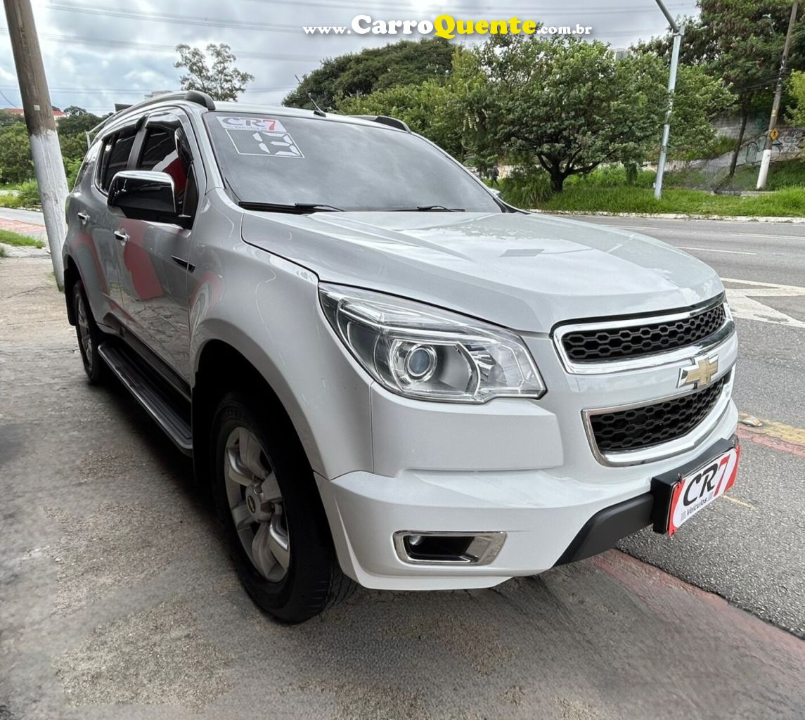 CHEVROLET   TRAILBLAZER LTZ 3.6 V6  AUT.   BRANCO 2013 3.6 GASOLINA - Loja