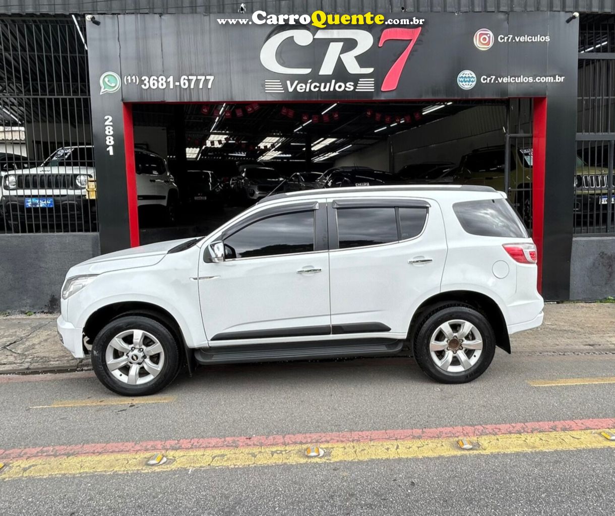 CHEVROLET   TRAILBLAZER LTZ 3.6 V6  AUT.   BRANCO 2013 3.6 GASOLINA - Loja