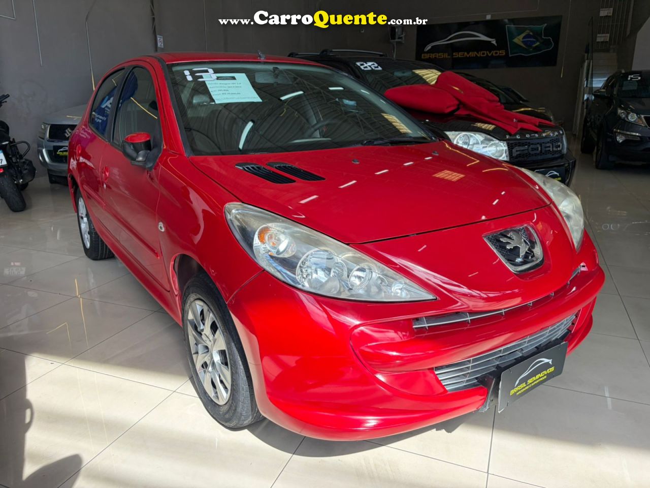 PEUGEOT   207 XR 1.4 FLEX 8V 5P   VERMELHO 2013 1.4 FLEX - Loja
