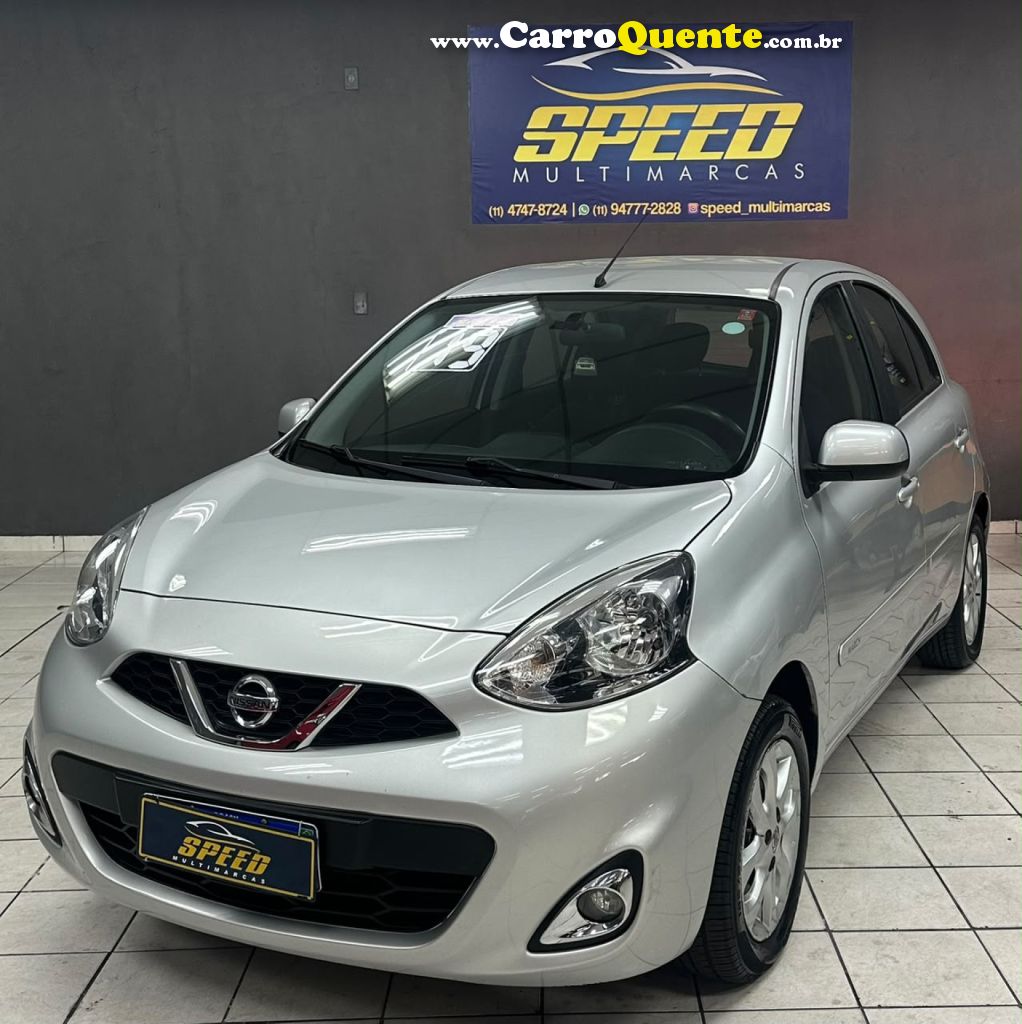 NISSAN   MARCH SV 1.0 12V FLEX 5P   PRATA 2019 1.0 FLEX - Loja