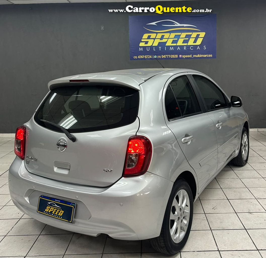 NISSAN   MARCH SV 1.0 12V FLEX 5P   PRATA 2019 1.0 FLEX - Loja