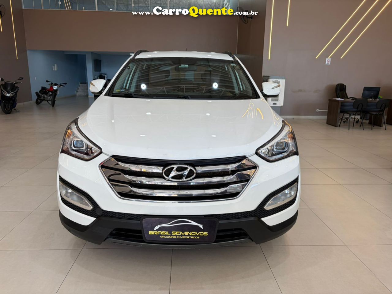 HYUNDAI   SANTA FE 3.3 MPFI 4X4 V6   BRANCO 2014 3.3 GASOLINA - Loja