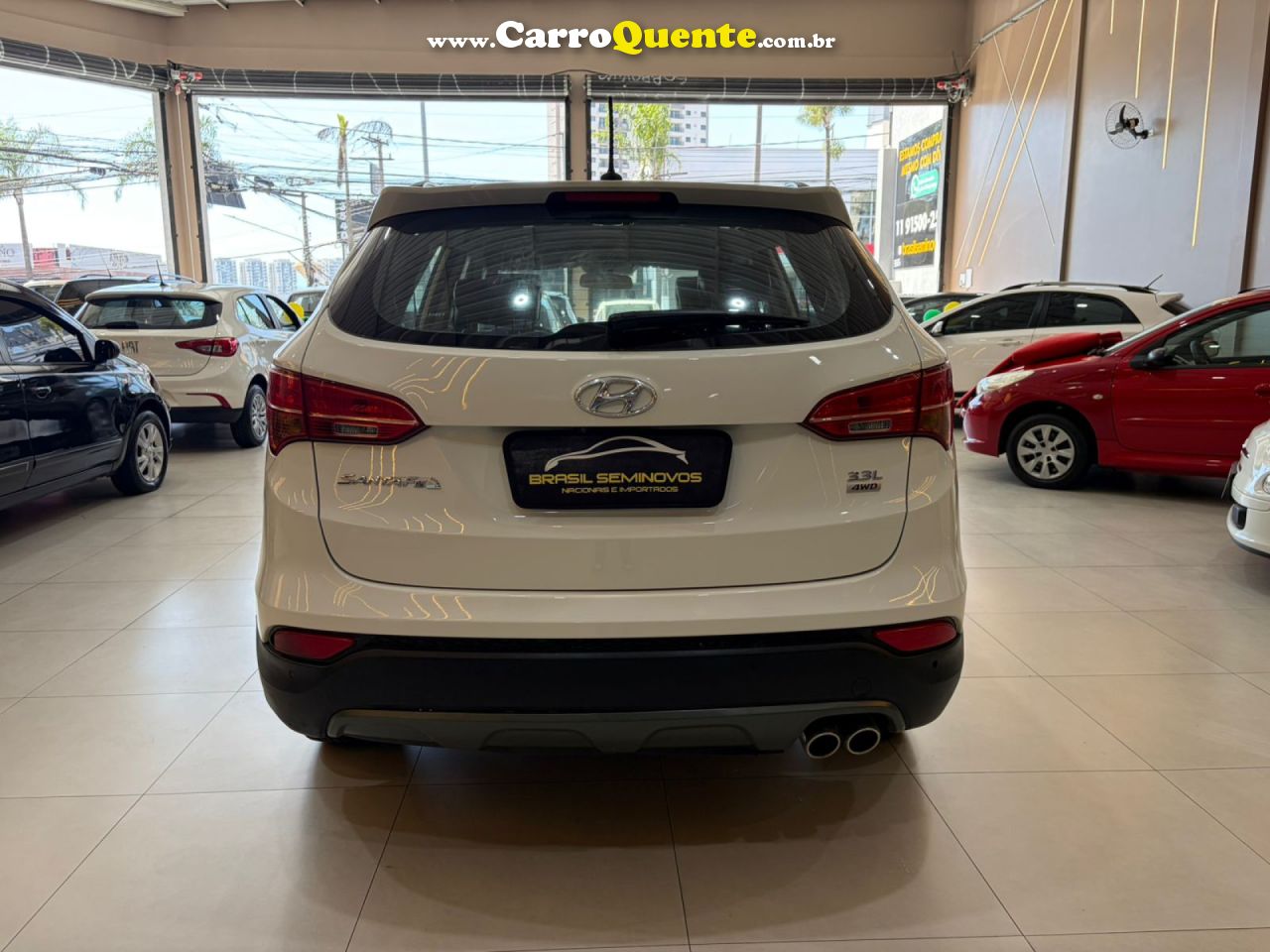 HYUNDAI   SANTA FE 3.3 MPFI 4X4 V6   BRANCO 2014 3.3 GASOLINA - Loja