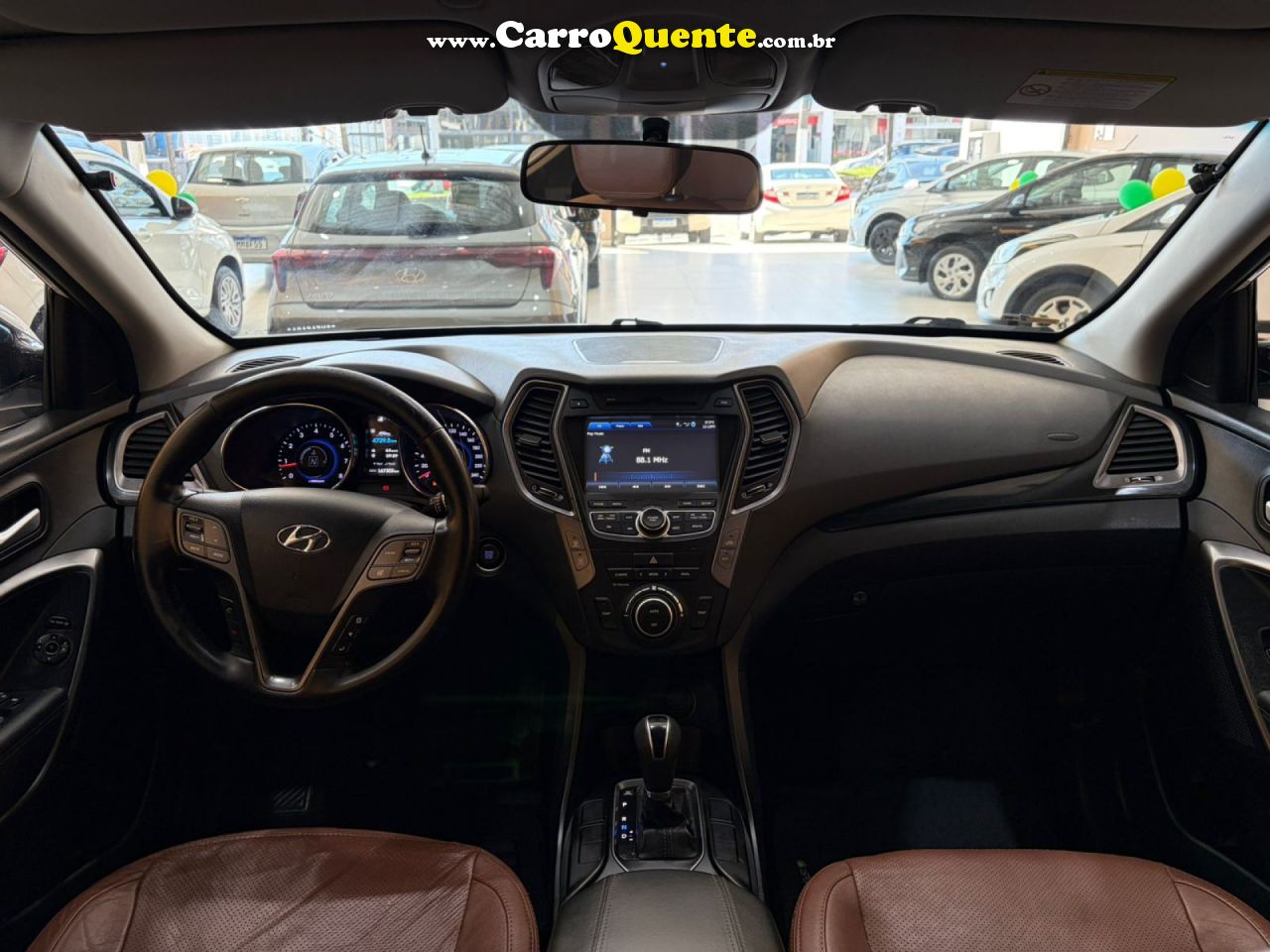 HYUNDAI   SANTA FE 3.3 MPFI 4X4 V6   BRANCO 2014 3.3 GASOLINA - Loja