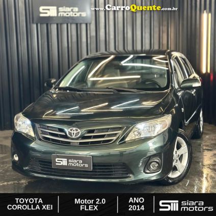 TOYOTA   COROLLA XEI 2.0 FLEX 16V AUT.   VERDE 2014 2.0 FLEX