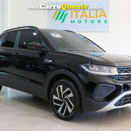 VOLKSWAGEN   T-CROSS COMFORTLINE 1.0 TSI FLEX 5P AUT.   PRETO 2025 1.0 FLEX
