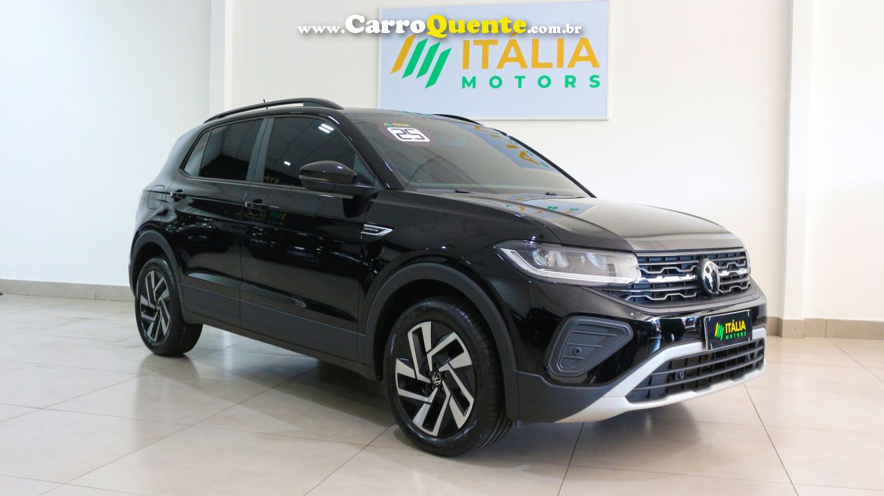 VOLKSWAGEN   T-CROSS COMFORTLINE 1.0 TSI FLEX 5P AUT.   PRETO 2025 1.0 FLEX - Loja