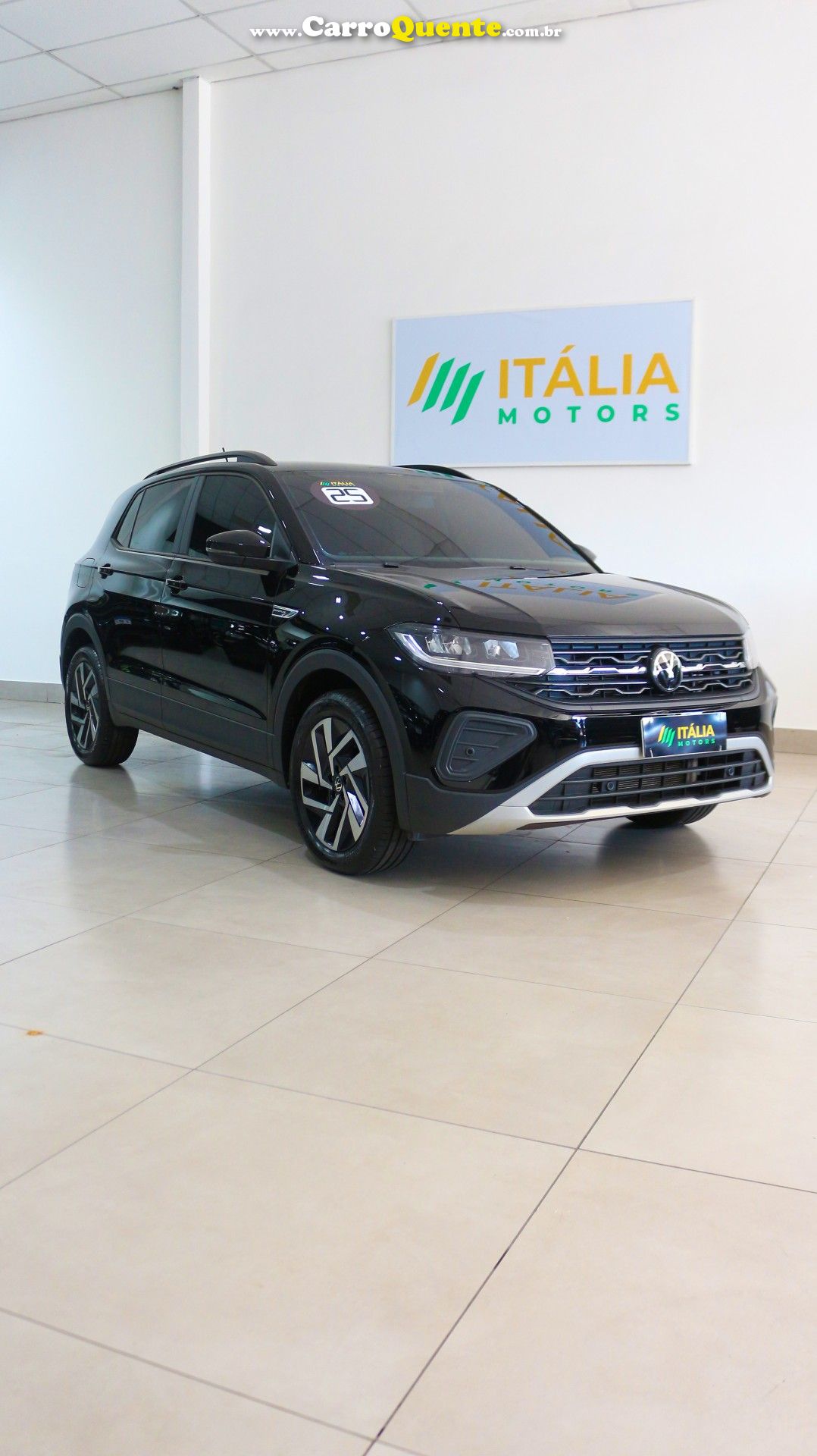 VOLKSWAGEN   T-CROSS COMFORTLINE 1.0 TSI FLEX 5P AUT.   PRETO 2025 1.0 FLEX - Loja