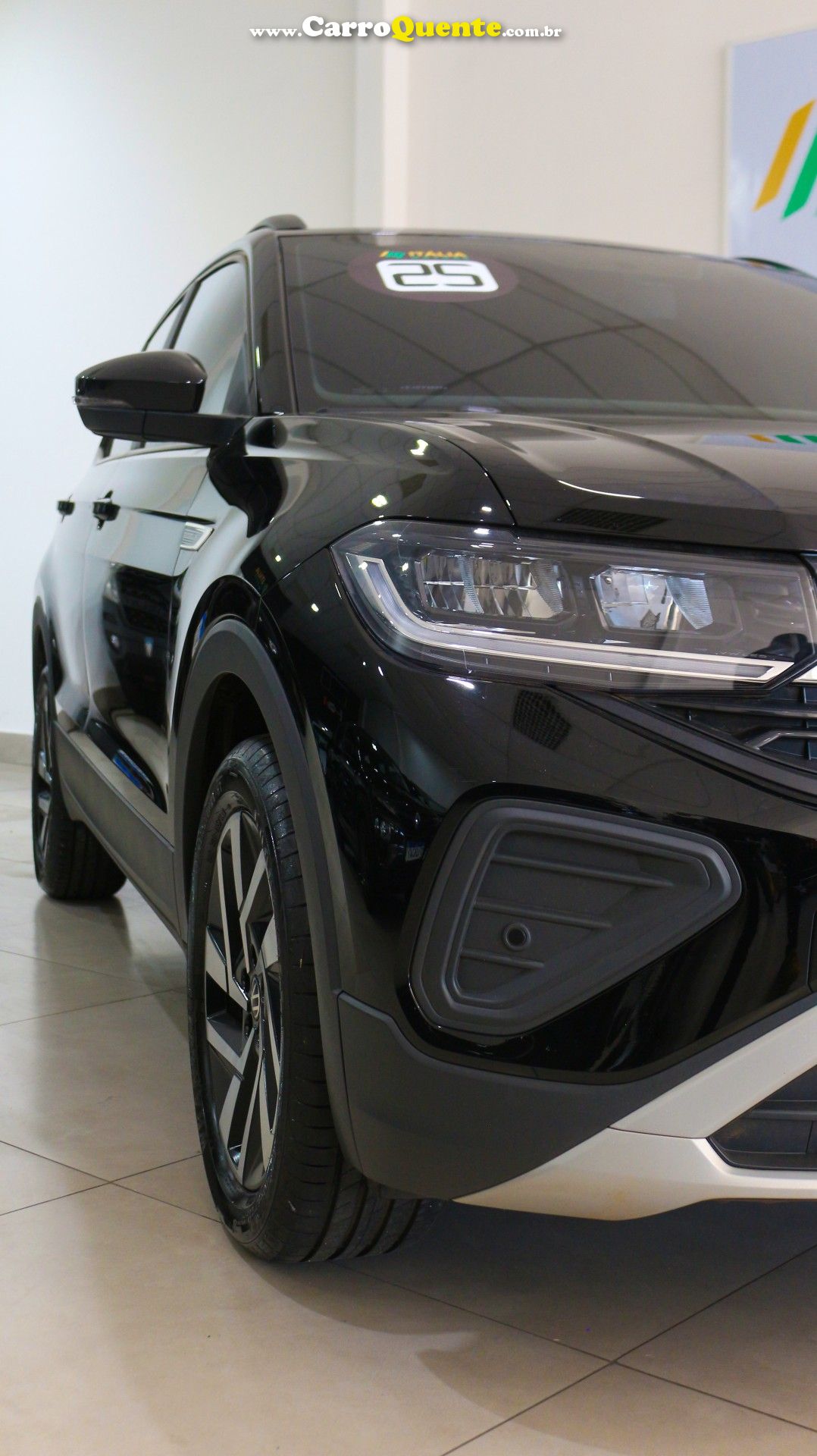 VOLKSWAGEN   T-CROSS COMFORTLINE 1.0 TSI FLEX 5P AUT.   PRETO 2025 1.0 FLEX - Loja
