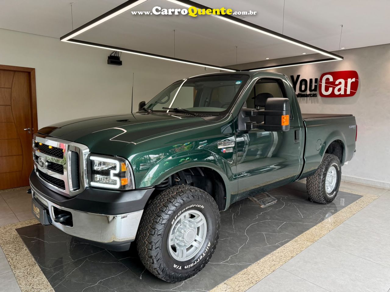 FORD   F-250 XLT 3.9 4X2 DIESEL TB   VERDE 2008 3.9 DIESEL - Loja