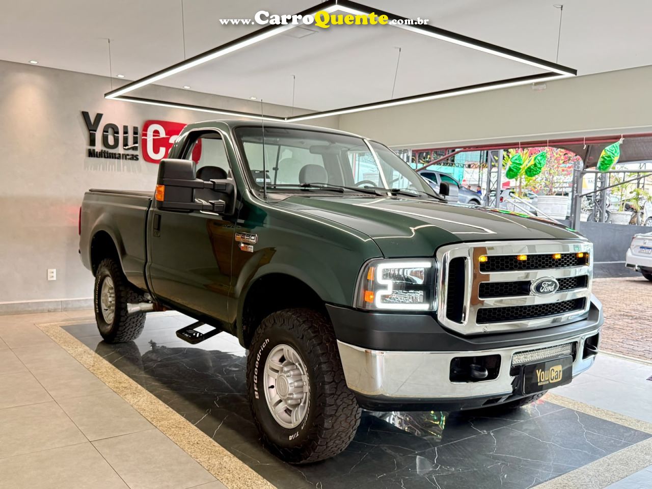 FORD   F-250 XLT 3.9 4X2 DIESEL TB   VERDE 2008 3.9 DIESEL - Loja