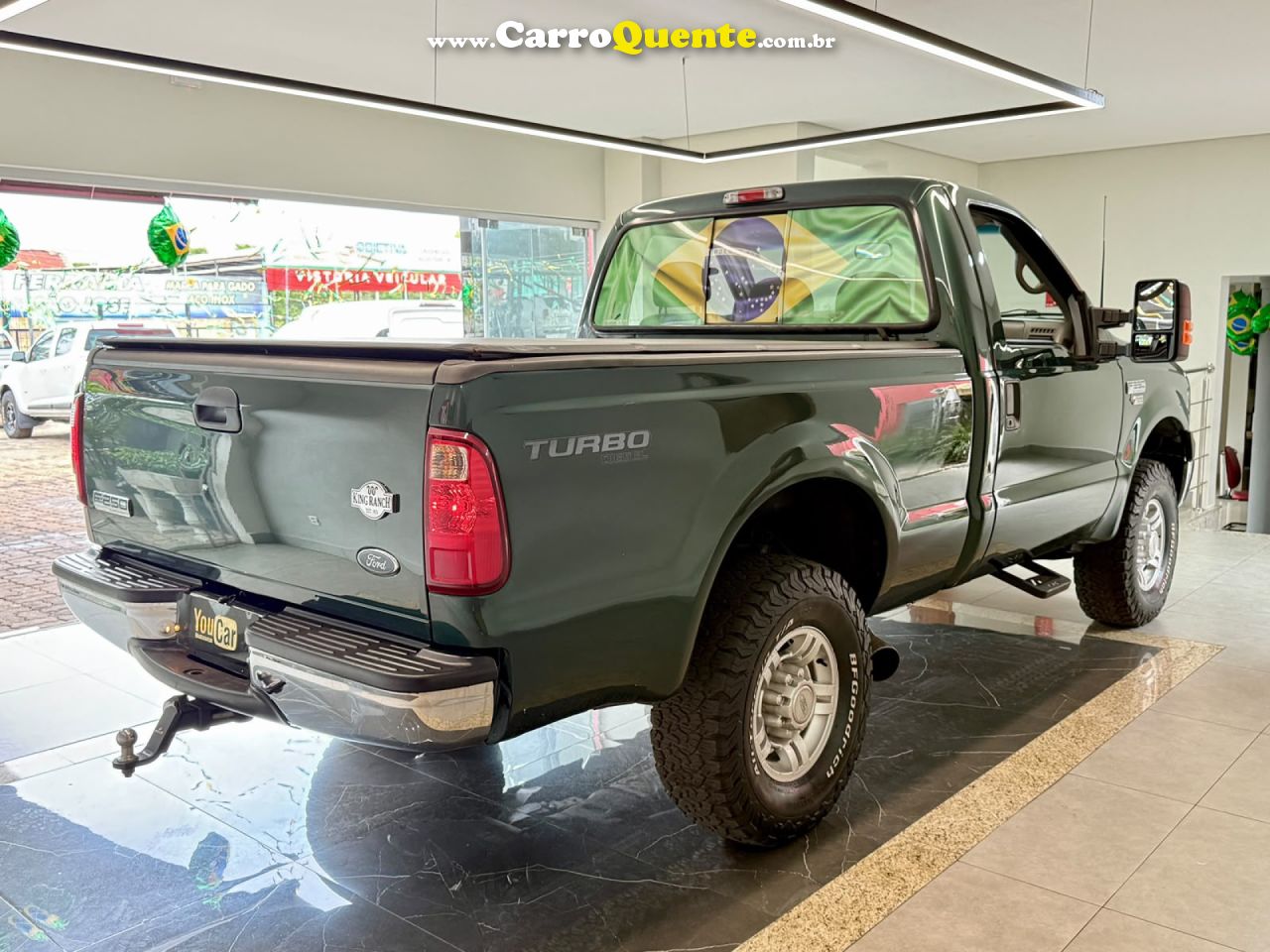 FORD   F-250 XLT 3.9 4X2 DIESEL TB   VERDE 2008 3.9 DIESEL - Loja