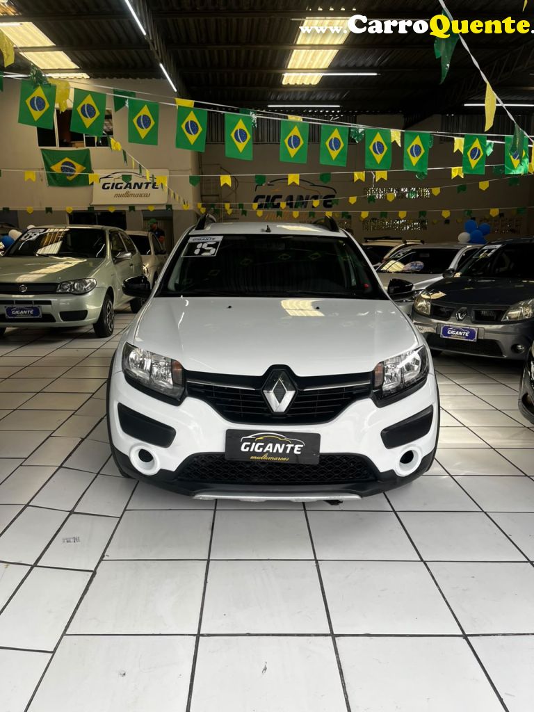 RENAULT   SANDERO STEPWAY HI-POWER 1.6 8V 5P   BRANCO 2015 1.6 FLEX - Loja