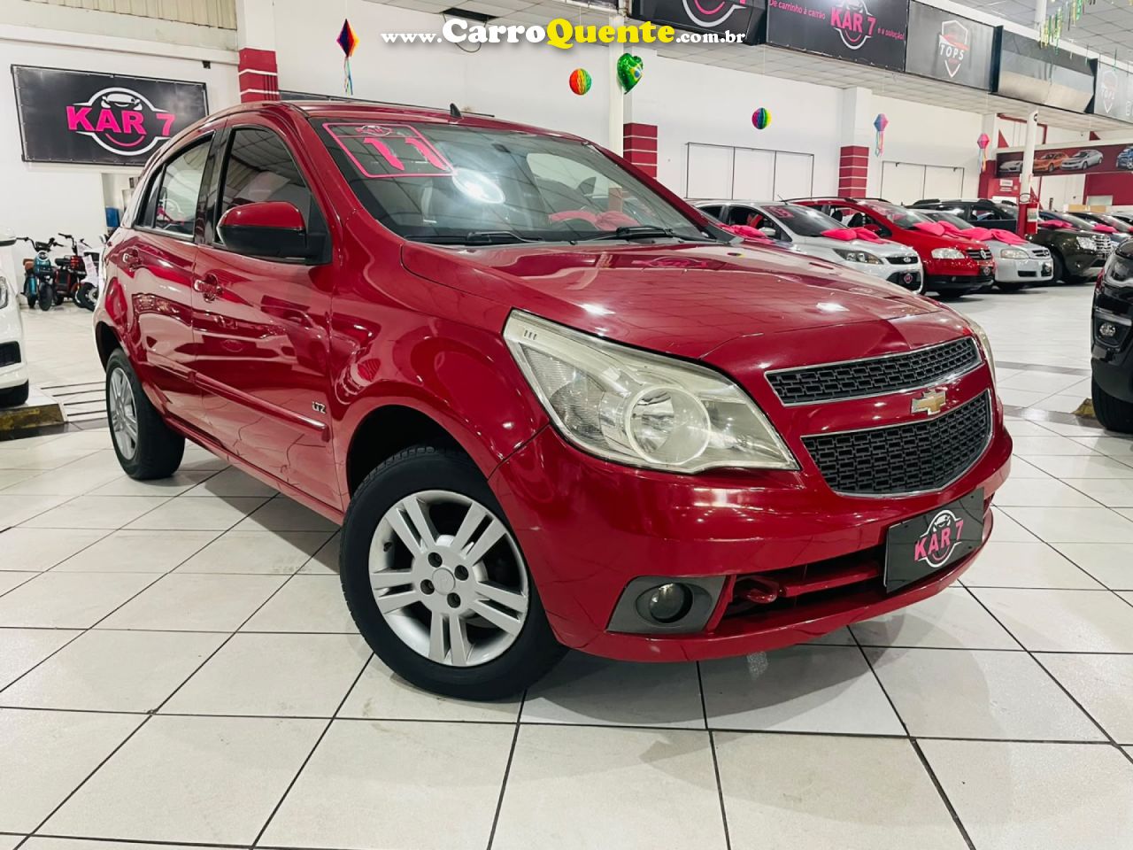 CHEVROLET   AGILE LTZ 1.4 MPFI 8V FLEXPOWER 5P   VERMELHO 2011 1.4 FLEX - Loja