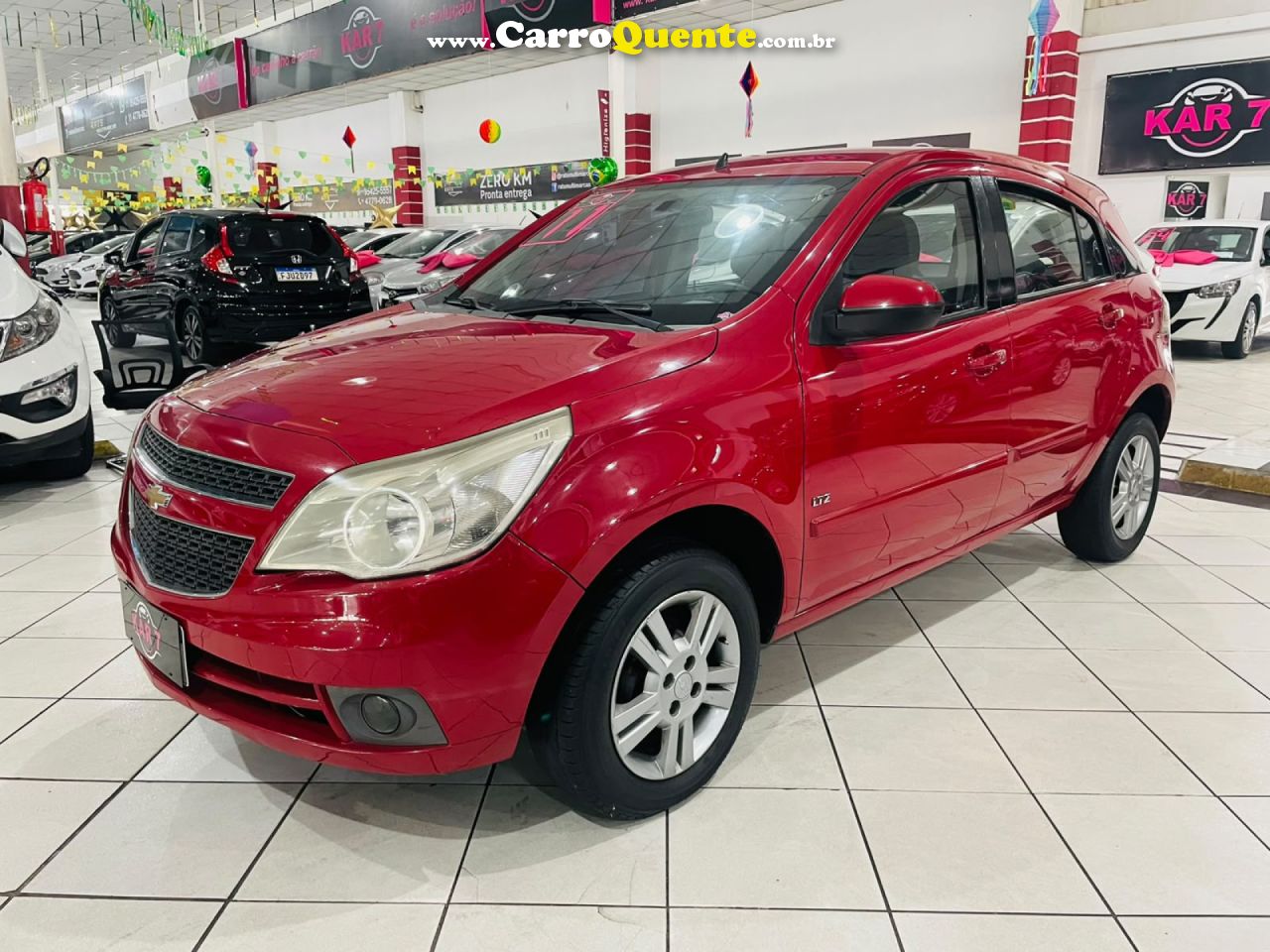 CHEVROLET   AGILE LTZ 1.4 MPFI 8V FLEXPOWER 5P   VERMELHO 2011 1.4 FLEX - Loja
